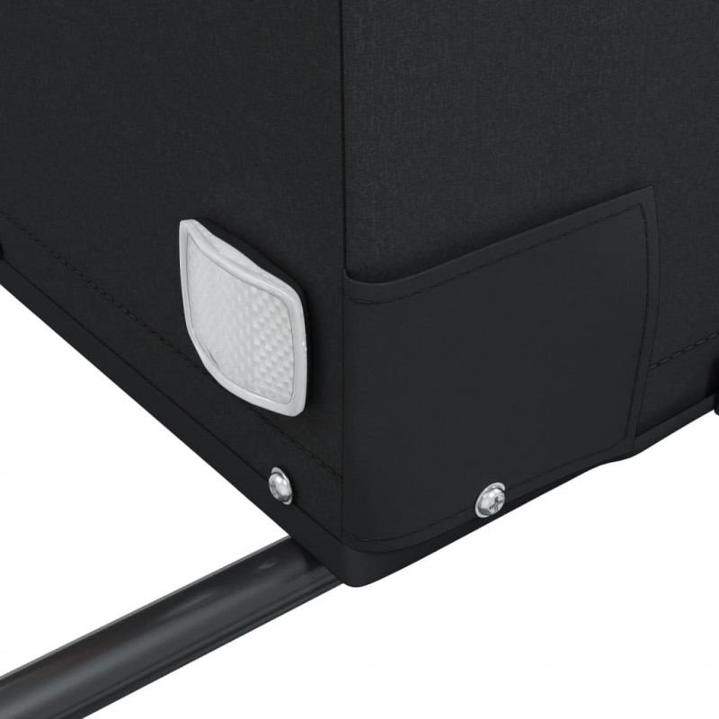 Przyczepka rowerowa, czarno-czerwona, 45 kg, żelazo