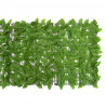 Osłona balkonowa, zielone liście, 200x75 cm