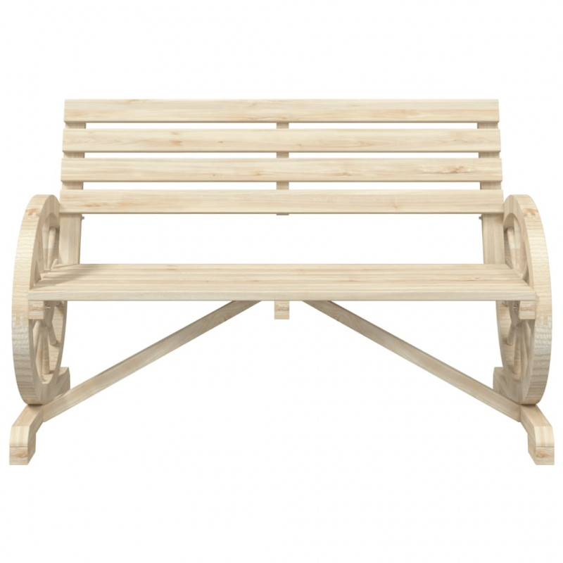 2-osobowa ławka ogrodowa Adirondack, lite drewno jodłowe