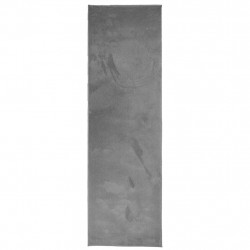 Dywan OVIEDO z krótkim włosiem, antracytowy, 80x250 cm