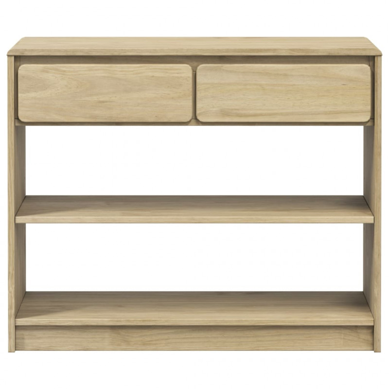 Stolik konsolowy SAUDA, kolor dębu, 89,5x36,5x73 cm, lita sosna