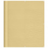 Parawan balkonowy, piaskowy, 120x600 cm, 100% poliester Oxford