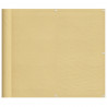 Parawan balkonowy, piaskowy, 90x600 cm, 100% poliester Oxford