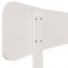 Wezgłowie do łóżka, białe, 150 cm, lite drewno sosnowe