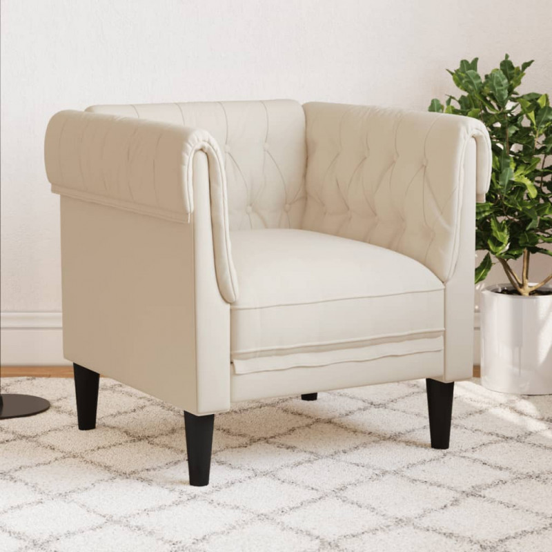 Fotel Chesterfield, obity lnem
