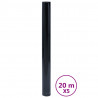 Folie okienne, 5 szt., matowe, czarne, PVC