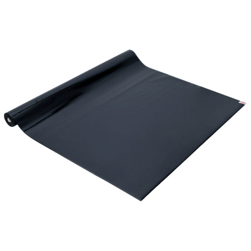 Folie okienne, 5 szt., matowe, czarne, PVC