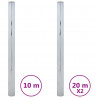 Folie okienne, odblaskowe, 3 szt., srebrne, PVC