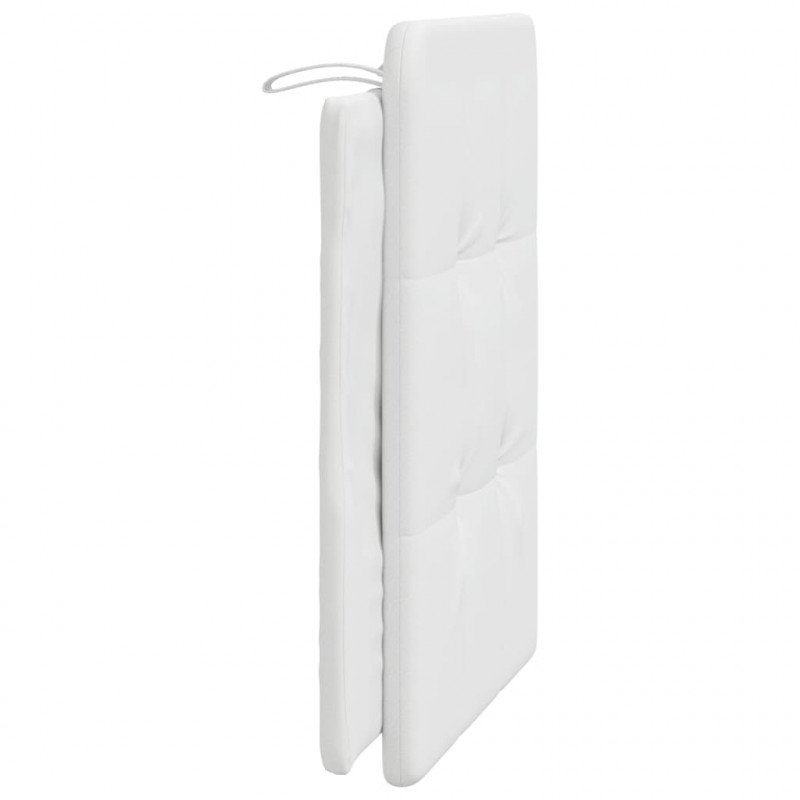 Poduszka na wezgłowie, biała, 90 cm, sztuczna skóra