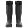 Kalosze z wyjmowanym ociepleniem, czarne, rozmiar 39, PVC