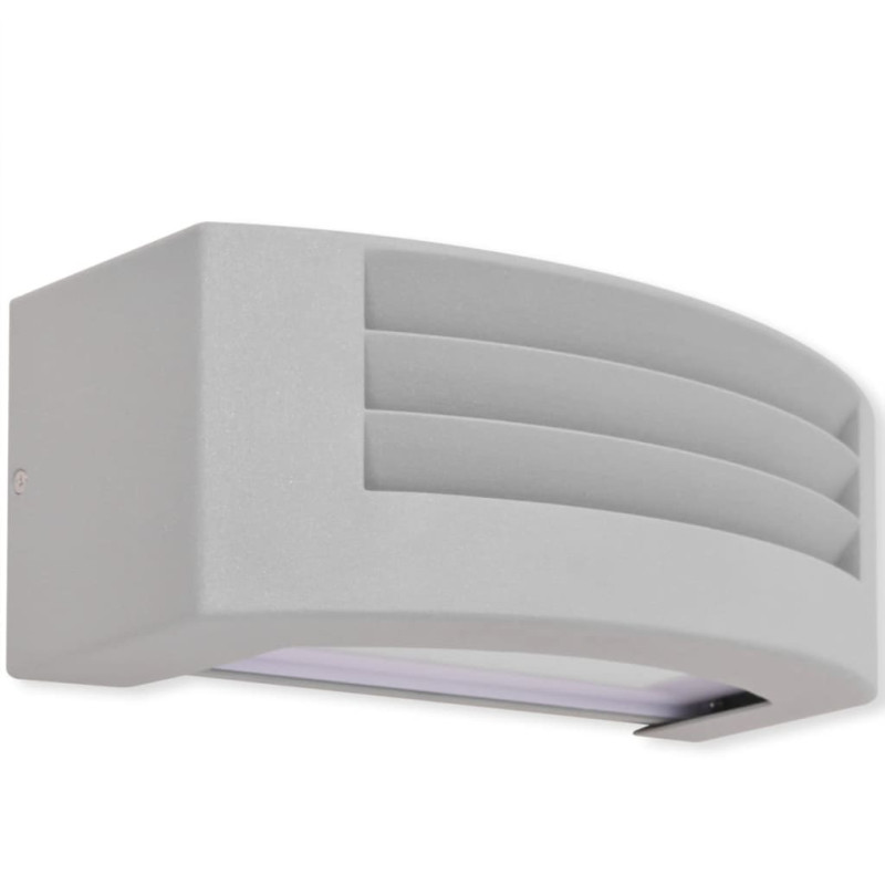 Kinkiet zewnętrzny, aluminium, szary