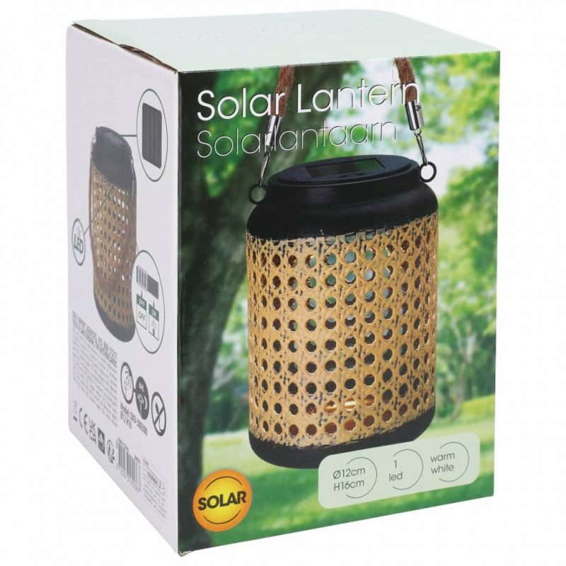 ProGarden Solarny lampion ogrodowy LED z uchwytem, 12x16 cm