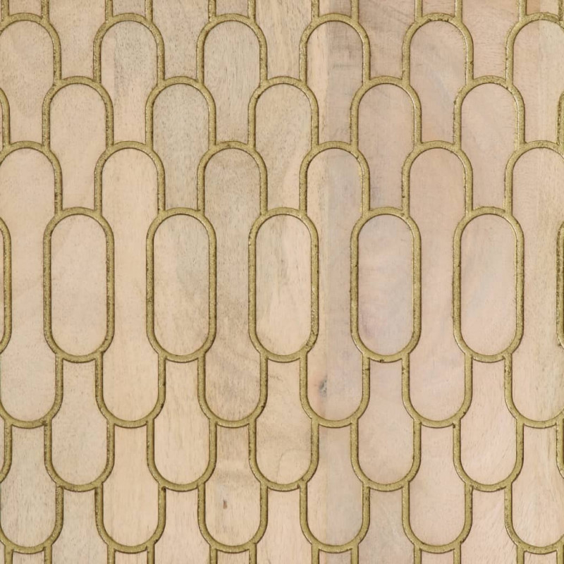 Szafka, 90x33x75 cm, lite drewno mango