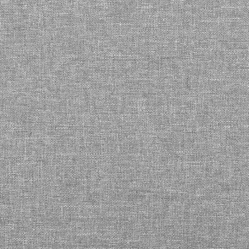 Łóżko kontynentalne z materacem, jasnoszare, 120x190 cm tkanina