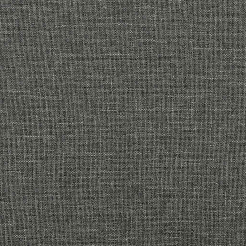 Łóżko kontynentalne z materacem, ciemnoszare, 120x190cm tkanina