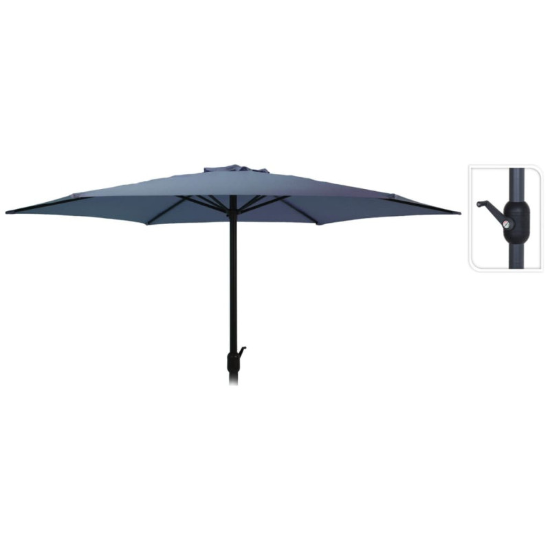 ProGarden Parasol ogrodowy Monica, 270 cm, ciemnoniebieski