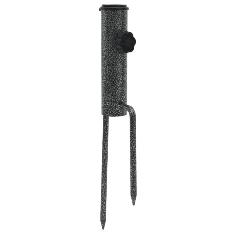 Stojaki na parasole, z kołkami gruntowymi, 2 szt., 9x35 cm