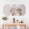 Lustro ścienne z LED, 50x100 cm, szklane, prostokątne