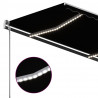 Ręcznie zwijana markiza z LED, 450x350 cm, antracytowa