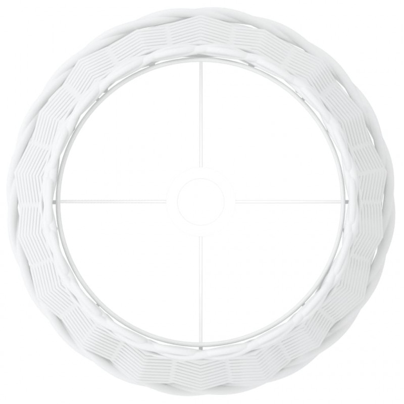 Klosz do lampy, biały, Ø38x23 cm, wiklina