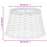 Klosz do lampy, biały, Ø38x23 cm, wiklina
