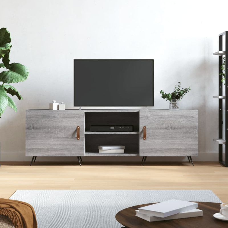 Szafka pod telewizor, szary dąb sonoma, 150x30x50 cm