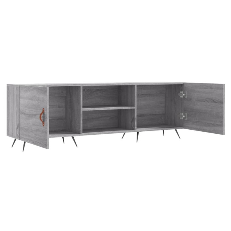 Szafka pod telewizor, szary dąb sonoma, 150x30x50 cm