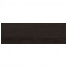 Blat stołu, ciemnobrązowy, 180x60x(2-6) cm, lite drewno dębowe