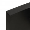 Blat stołu, ciemnobrązowy, 180x60x(2-6) cm, lite drewno dębowe