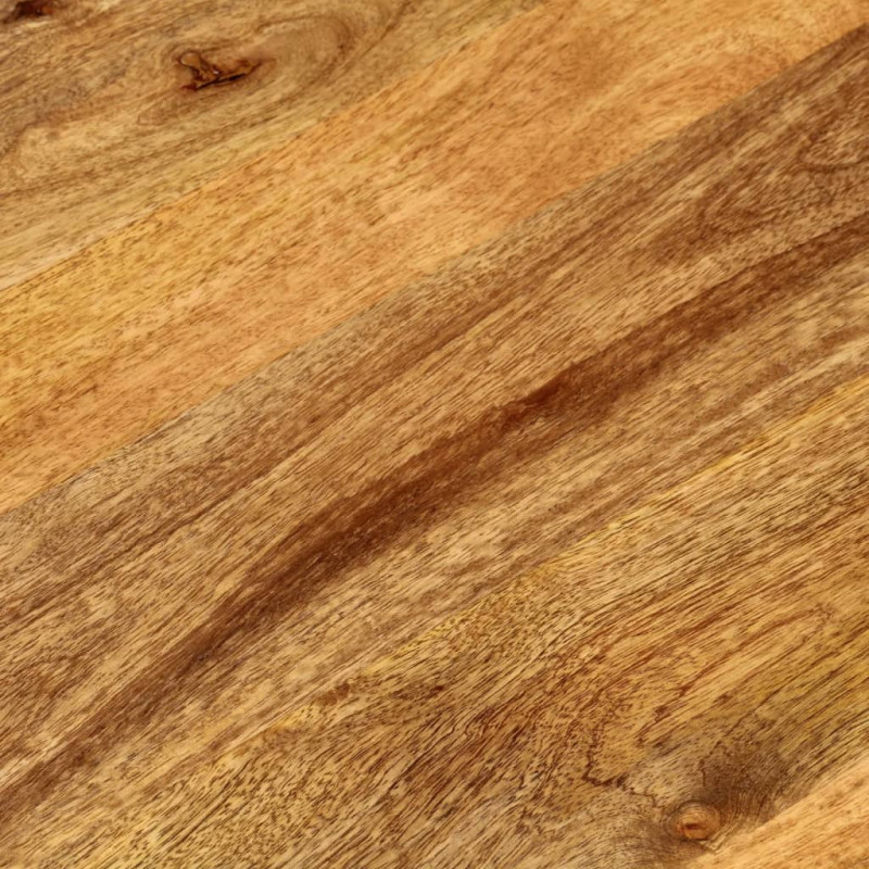Blat stołu, 140x50x2,5 cm, owalny, lite drewno mango