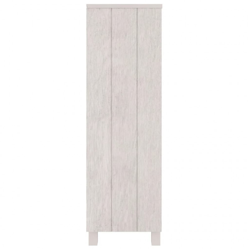 Regał na książki HAMAR, biały, 85x35x112 cm, lite sosna