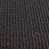 Dywanik, naturalny sizal, 80x250 cm, czarny