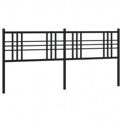 Metalowe wezgłowie, czarne, 180 cm