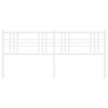 Metalowe wezgłowie, białe, 200 cm