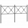 Metalowe wezgłowie, czarne, 160 cm