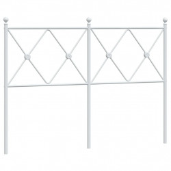 Metalowe wezgłowie, białe, 120 cm
