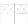 Metalowe wezgłowie, białe, 120 cm