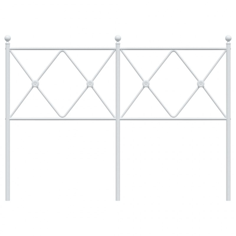 Metalowe wezgłowie, białe, 120 cm