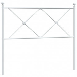 Metalowe wezgłowie, białe, 100 cm