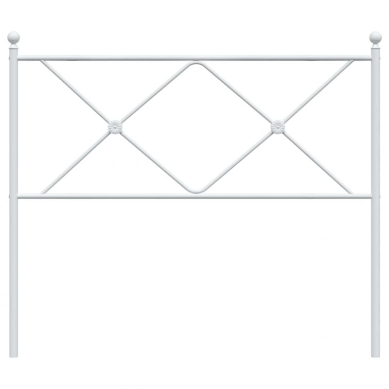 Metalowe wezgłowie, białe, 100 cm