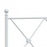 Metalowe wezgłowie, białe, 100 cm