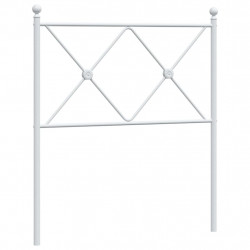 Metalowe wezgłowie, białe, 75 cm