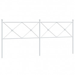 Metalowe wezgłowie, białe, 200 cm