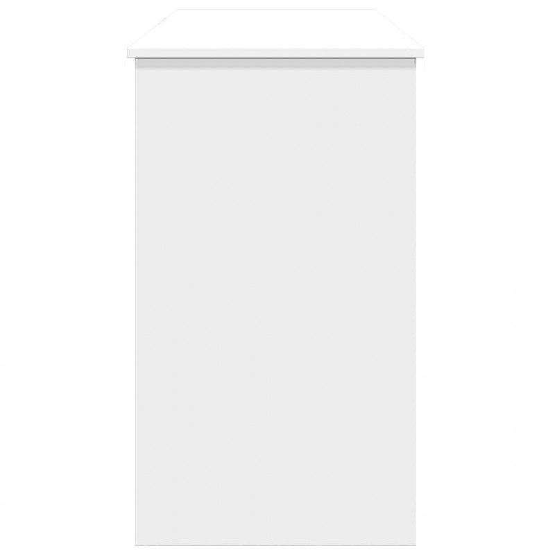 Toaletka z lustrem, biała, 100x45x76 cm
