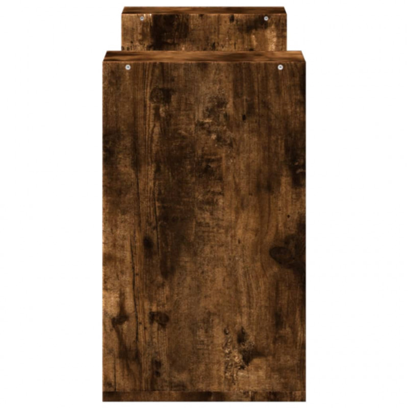 Szafki pod telewizor, 2 szt., przydymiony dąb, 75x30x50 cm