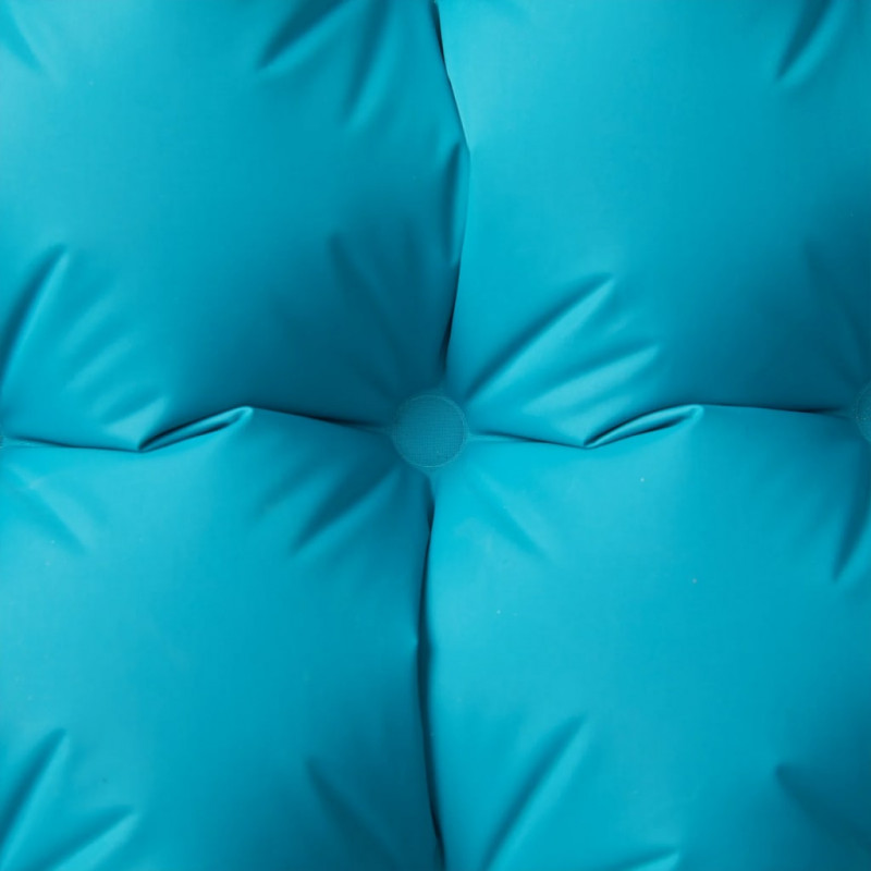 Materac samopompujący z poduszką, 1-osobowy, niebieski