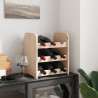 Stojak na wino, 33x25x37 cm, lite drewno sosnowe