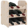 Stojak na wino, 33x25x37 cm, lite drewno sosnowe
