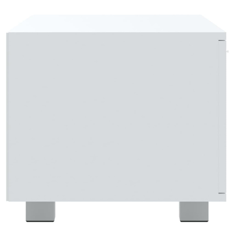 Szafka pod TV, biały, 120x40,5x35 cm, materiał drewnopochodny