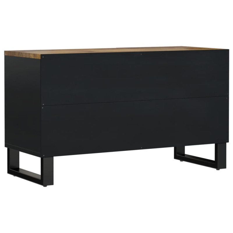 Szafka RTV, 80x33x46 cm, mango i materiał drewnopochodny